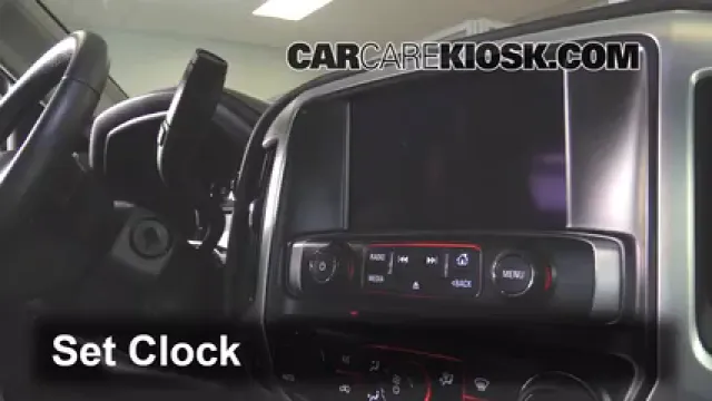 2015 GMC Sierra 2500 HD 6.0L V8 FlexFuel Extended Cab Pickup Horloge Régler l'horloge